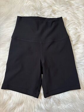 High-Rise Black Women's Bike Shorts